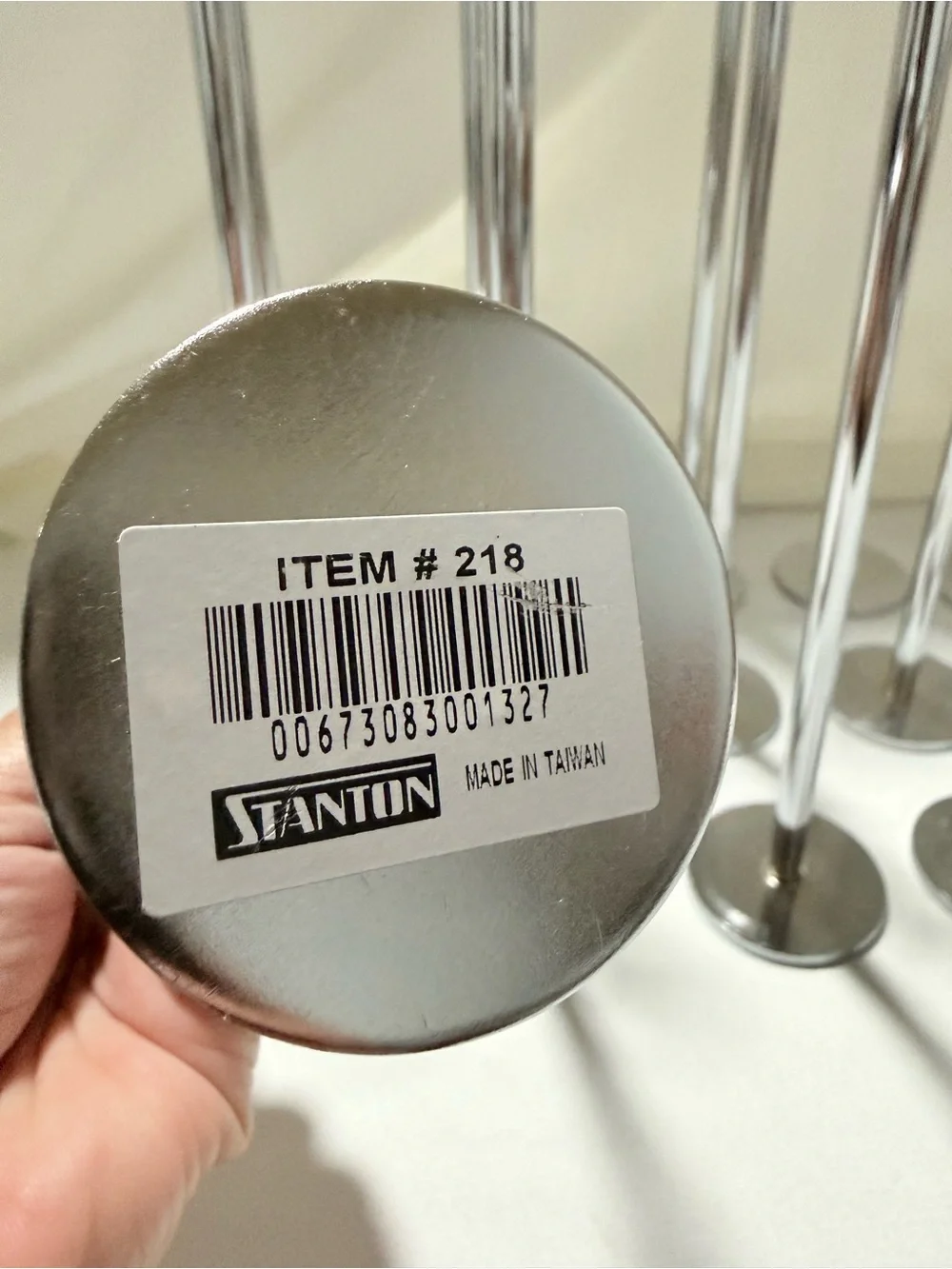Chrome Table Card Holders — Set of Metal Place Card Stands lot of 15